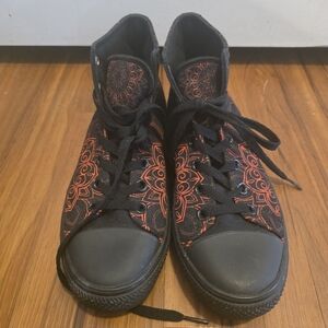 Black and Red Athletic Shoes